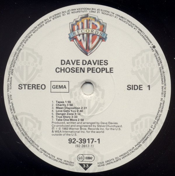 Dave Davies, LP, Pop Rock | Historia Nuestra