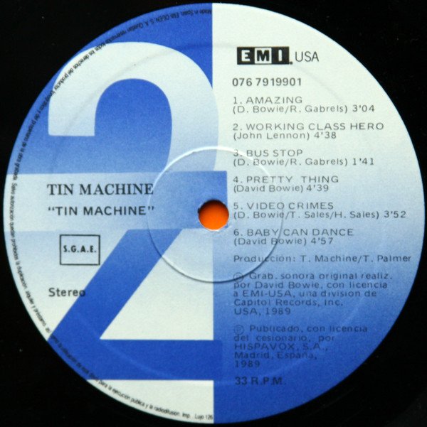 LP, Pop Rock, Tin Machine | Historia Nuestra