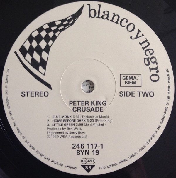 Contemporary Jazz, LP, Peter King | Historia Nuestra