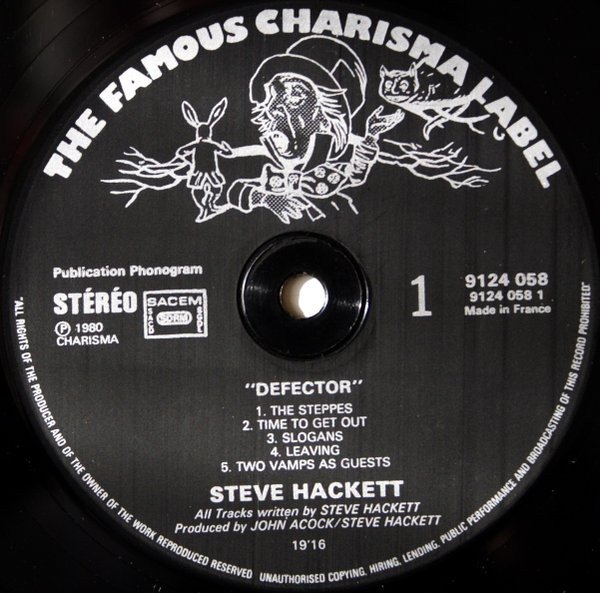 Art Rock, LP, Steve Hackett | Historia Nuestra