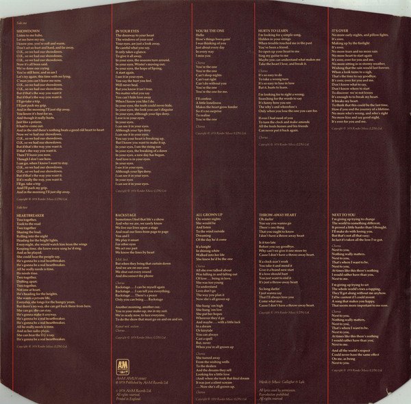 Folk, Gallagher & Lyle, LP, Vocal | Historia Nuestra