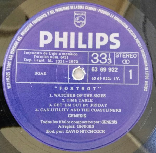 Genesis, LP, Prog Rock, Symphonic Rock | Historia Nuestra
