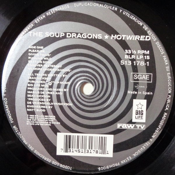 Alternative Rock, LP, Psychedelic Rock, The Soup Dragons | Historia Nuestra