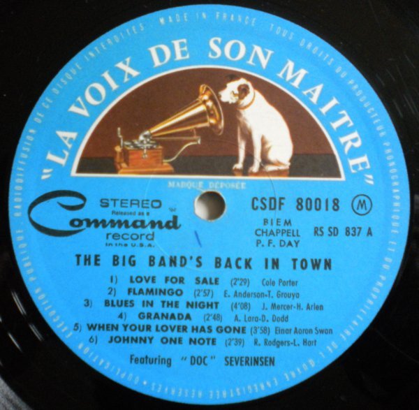 Big Band, LP, The Big Band's Back In Town Starring Doc Severinsen | Historia Nuestra