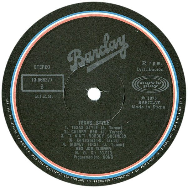 Big Joe Turner, LP, Texas Blues | Historia Nuestra