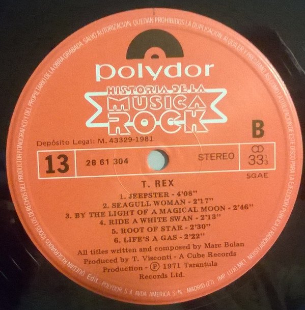 Glam, LP, T. Rex | Historia Nuestra
