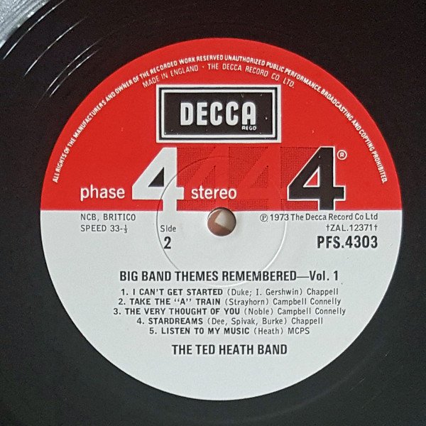 Big Band, LP, The Ted Heath Band* | Historia Nuestra