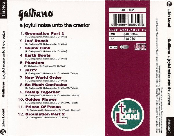 Acid Jazz, CD, Galliano | Historia Nuestra