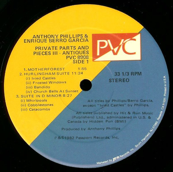 Anthony Phillips & Enrique Berro García*, Folk Rock, LP, Prog Rock | Historia Nuestra
