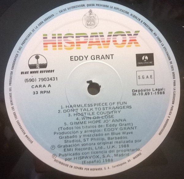 Eddy Grant, LP, Reggae, ReggaePop | Historia Nuestra