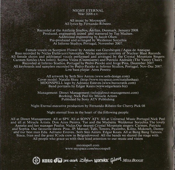 Black Metal, CD, Goth Rock, Moonspell | Historia Nuestra