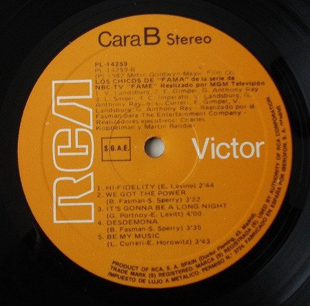 Disco, LP, Synthpop, The Kids From Fame | Historia Nuestra