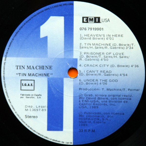 LP, Pop Rock, Tin Machine | Historia Nuestra