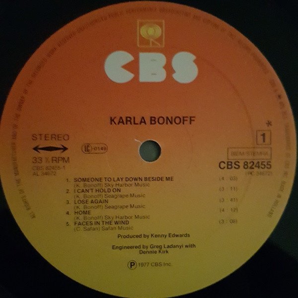 Karla Bonoff Karla Bonoff-LP | Vinilos de Música | Historia Nuestra Karla Bonoff, LP, Vocal | Historia Nuestra