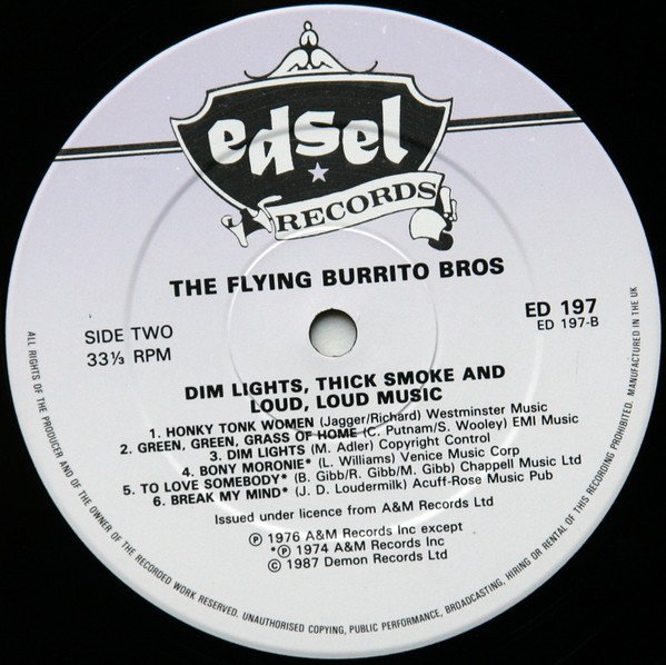 Country Rock, LP, The Flying Burrito Bros | Historia Nuestra