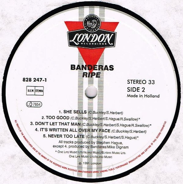 Banderas, Downtempo, LP, Synthpop | Historia Nuestra