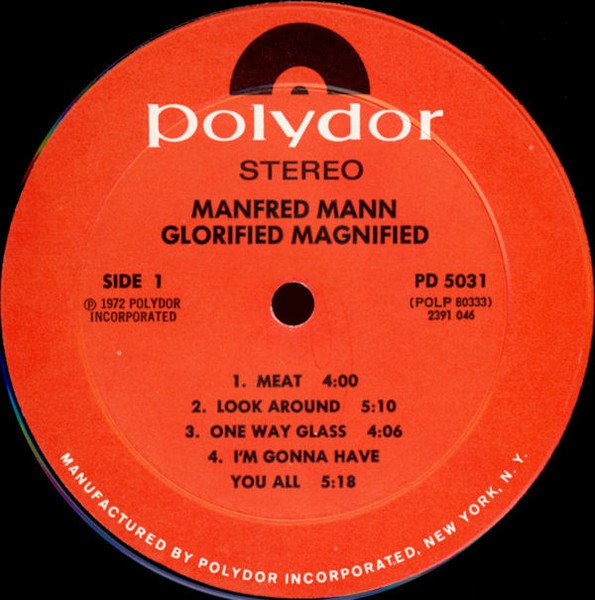 Classic Rock, LP, Manfred Mann's Earth Band, Pop Rock, Prog Rock | Historia Nuestra
