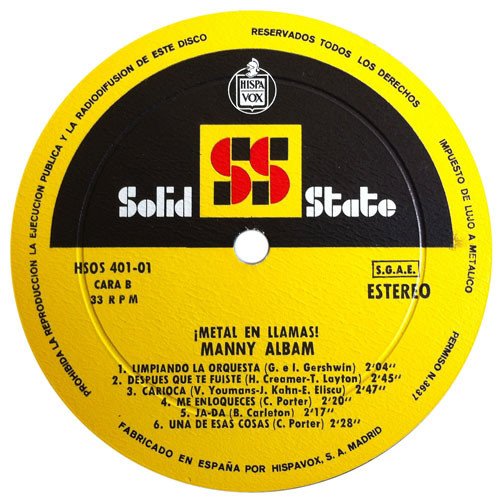 Big Band, Cool Jazz, LP, Manny Albam | Historia Nuestra
