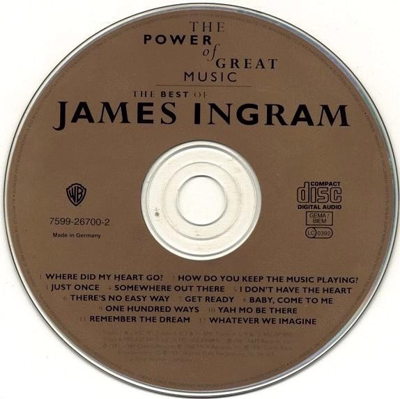 Ballad, CD, James Ingram, Rhythm Blues, Soul, Theme, Vocal | Historia Nuestra