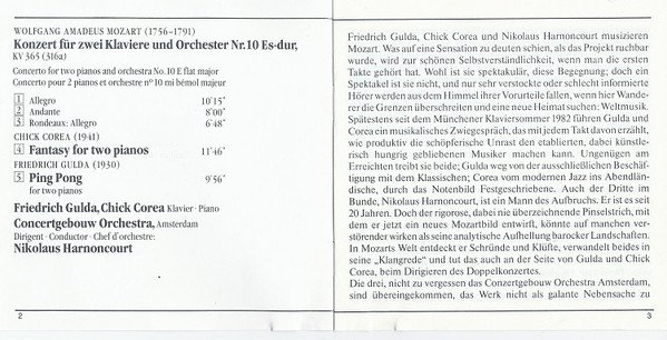 NTItMjc OC qcGVn jpeg, Mozart*, Corea* · Gulda*, Concertgebouw Orchestra*, Nikolaus Harnoncourt, Historia Nuestra