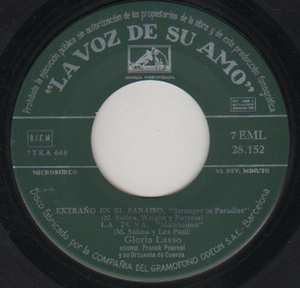 7 inch, Chanson, Gloria Lasso Con Franck Pourcel y Su Orquesta*, Light Music | Historia Nuestra