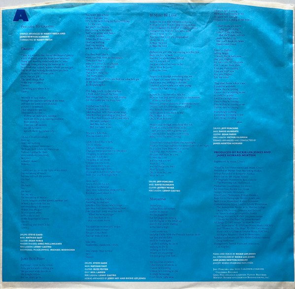 JazzRock, LP, Rickie Lee Jones | Historia Nuestra