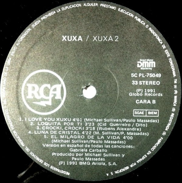 LP, Vocal, Xuxa | Historia Nuestra