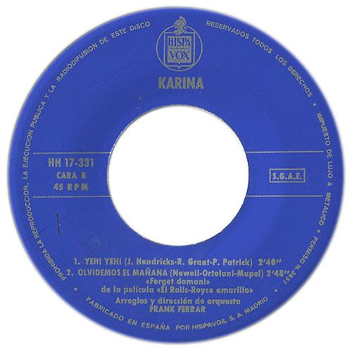 7 inch, Beat, Chanson, Karina, YY | Historia Nuestra