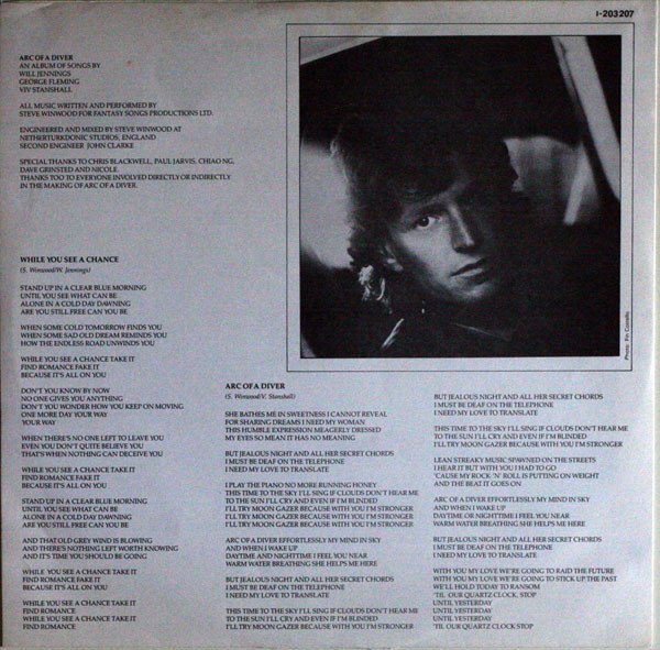 LP, Pop Rock, Soft Rock, Steve Winwood | Historia Nuestra