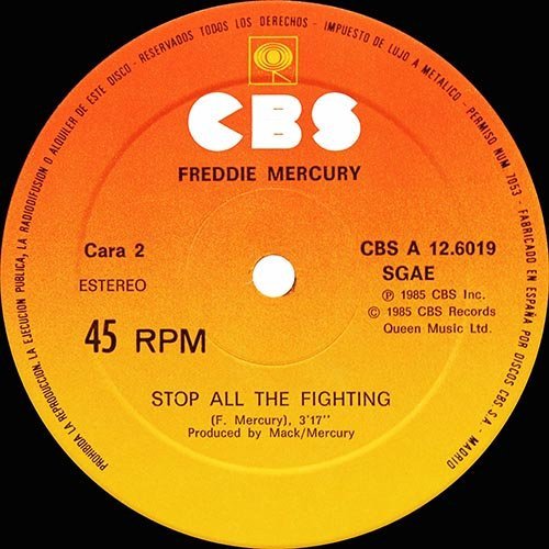 12 inch, Freddie Mercury, Synthpop | Historia Nuestra