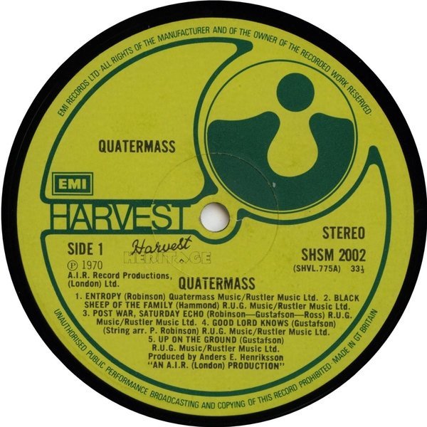 Art Rock, Blues Rock, LP, Prog Rock, Quatermass, Symphonic Rock | Historia Nuestra