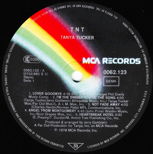 Country Rock, LP, Tanya Tucker | Historia Nuestra