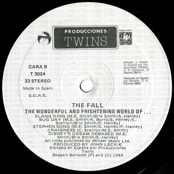 Alternative Rock, LP, New Wave, The Fall | Historia Nuestra