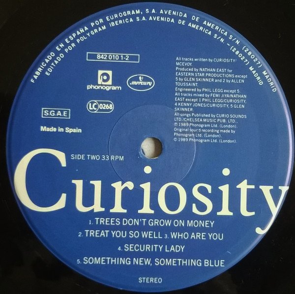 Curiosity Killed The Cat, LP, Synthpop | Historia Nuestra