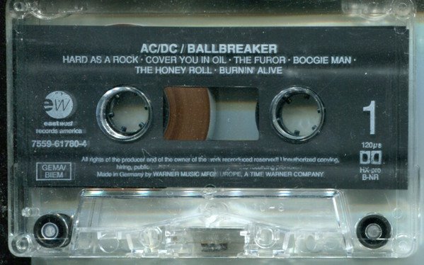 AC/DC, Blues Rock, Hard Rock, Tape | Historia Nuestra
