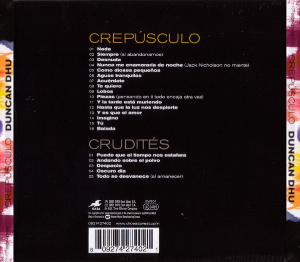 CD, Duncan Dhu, Pop Rock | Historia Nuestra