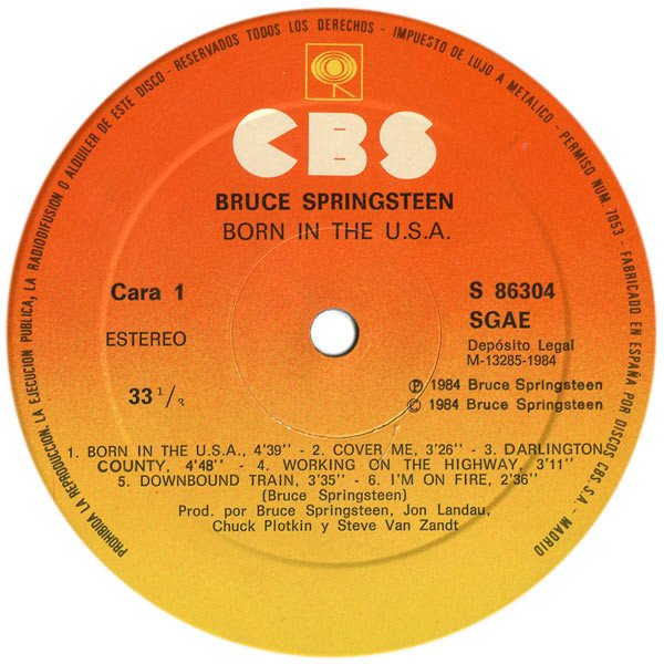 Ni NTYyLmpwZWc jpeg, Bruce Springsteen, Historia Nuestra