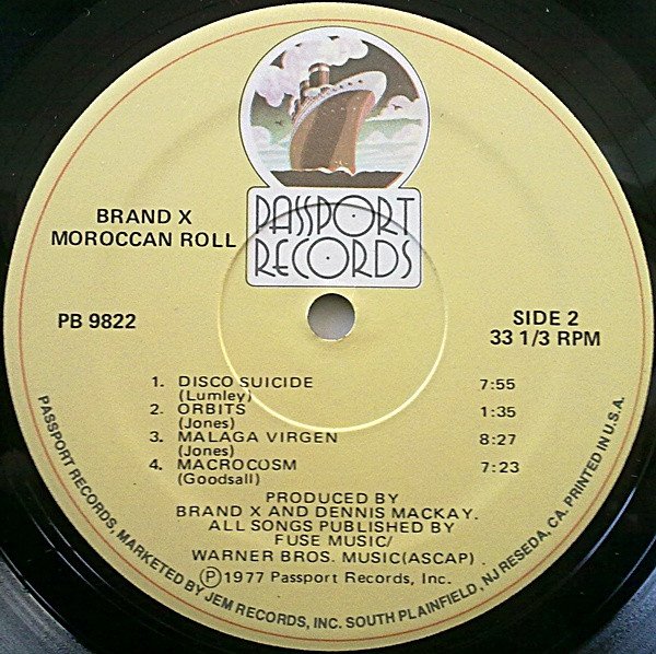 Brand X, JazzRock, Leftfield, LP, SpaceAge | Historia Nuestra