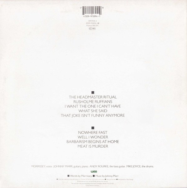 10 inch, Indie Rock, The Smiths | Historia Nuestra