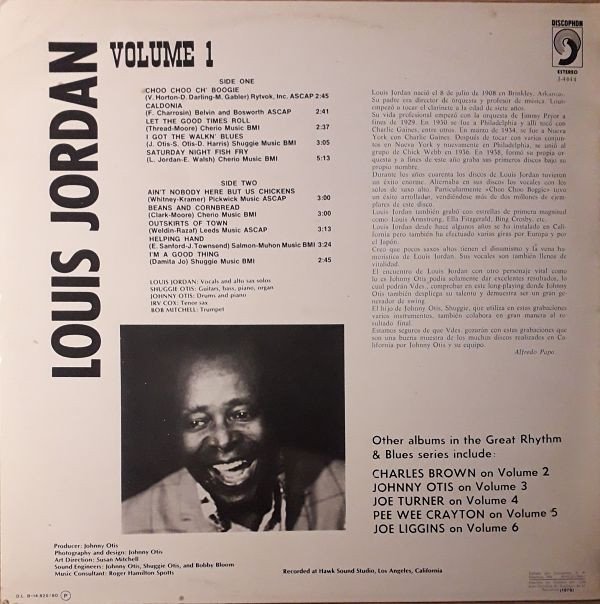 Louis Jordan, LP, Rhythm Blues, Swing | Historia Nuestra