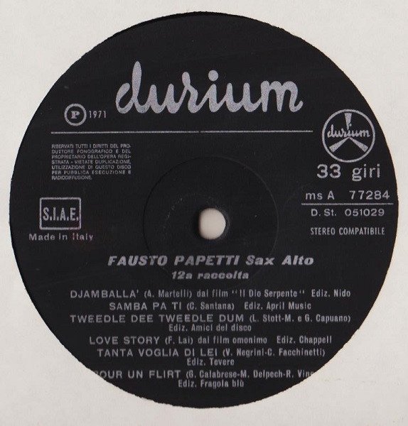 Easy Listening, Fausto Papetti, LP | Historia Nuestra