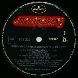 Folk Rock, John Cougar Mellencamp, LP, Southern Rock | Historia Nuestra