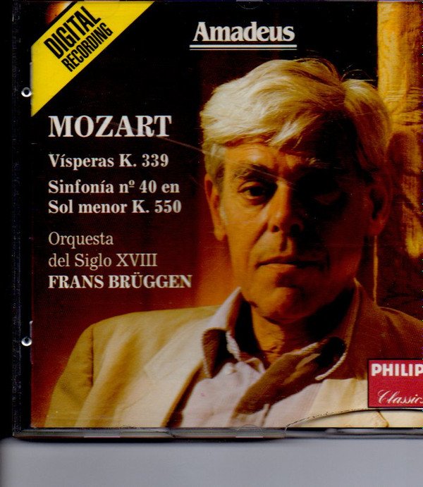 CD, Classical, Frans Brüggen, Mozart*, Orchestra Del XVIII Secolo* | Historia Nuestra