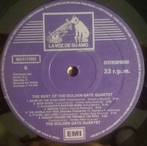 Gospel, LP, Religious, The Golden Gate Quartet | Historia Nuestra