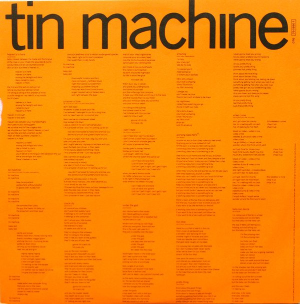 LP, Pop Rock, Tin Machine | Historia Nuestra