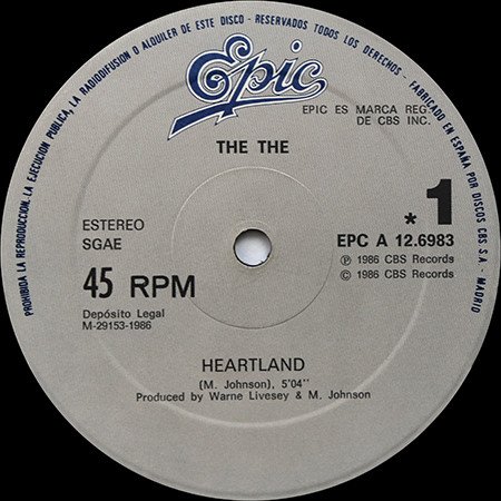 12 inch, Synthpop, The The | Historia Nuestra