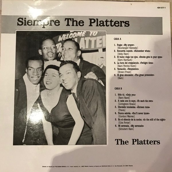 LP, Rhythm Blues, The Platters | Historia Nuestra