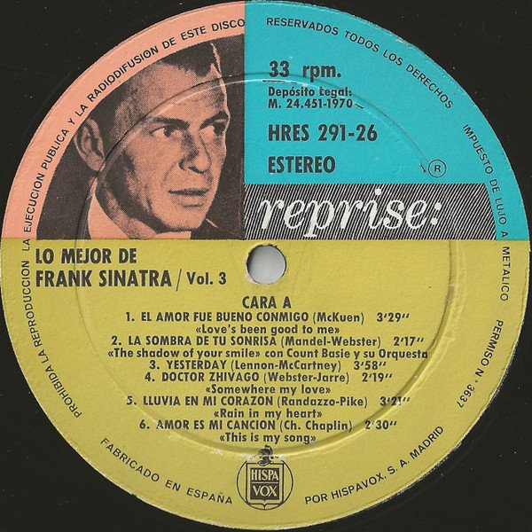 Frank Sinatra, LP, Swing | Historia Nuestra
