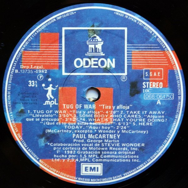 LP, Paul McCartney, Pop Rock | Historia Nuestra
