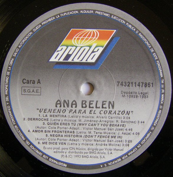 Ana Belén, Ballad, LP | Historia Nuestra